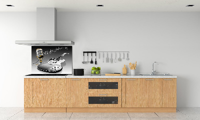 Crédence de cuisine Guitare et microphone