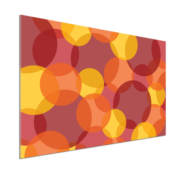 Crédence en verre trempé Cercles colorés