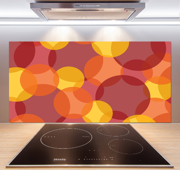 Crédence en verre trempé Cercles colorés