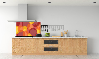 Crédence en verre trempé Cercles colorés