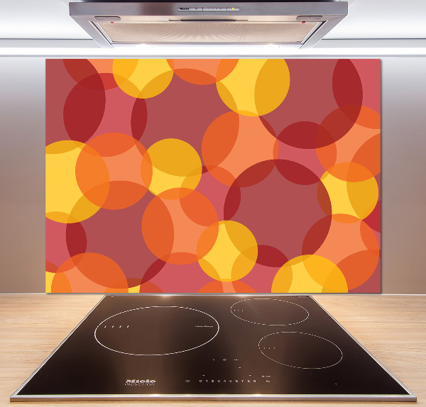 Crédence en verre trempé Cercles colorés