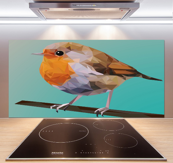 Crédence en verre avec motif Oiseau roussâtre