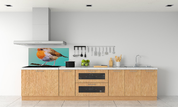 Crédence en verre avec motif Oiseau roussâtre