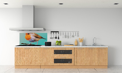 Crédence en verre avec motif Oiseau roussâtre