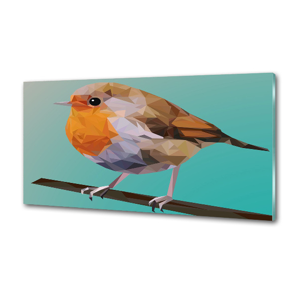 Crédence en verre avec motif Oiseau roussâtre