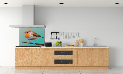 Crédence en verre avec motif Oiseau roussâtre