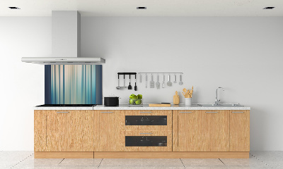 Crédence en verre cuisine Rayures bleues