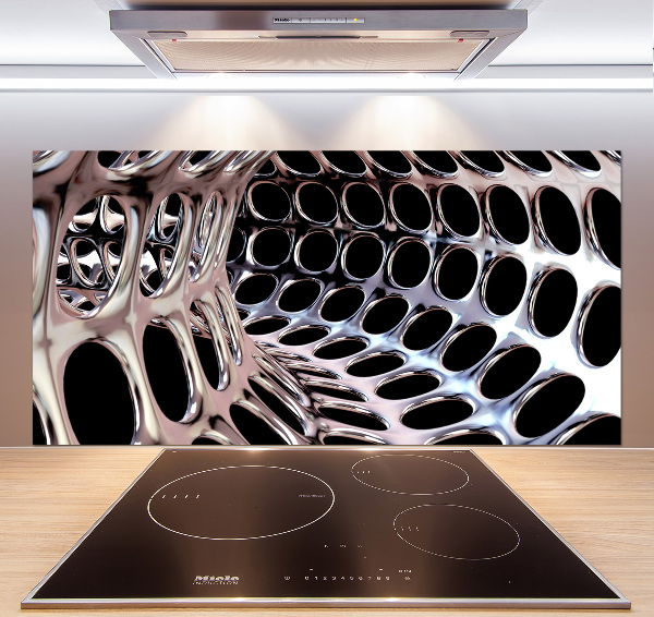 Crédence en verre avec motif Tunnel métallique