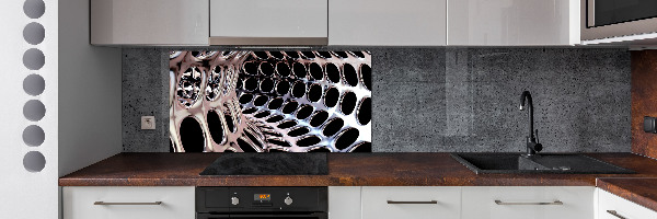 Crédence en verre avec motif Tunnel métallique
