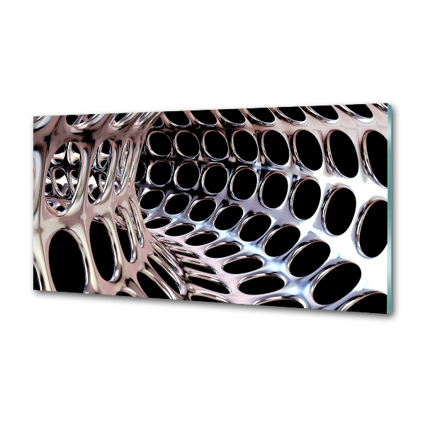 Crédence en verre avec motif Tunnel métallique
