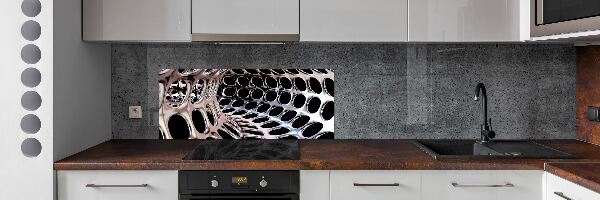 Crédence en verre avec motif Tunnel métallique