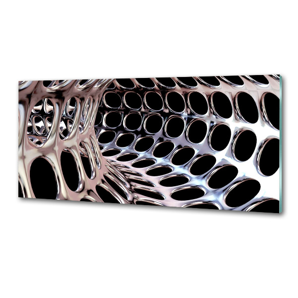 Crédence en verre avec motif Tunnel métallique