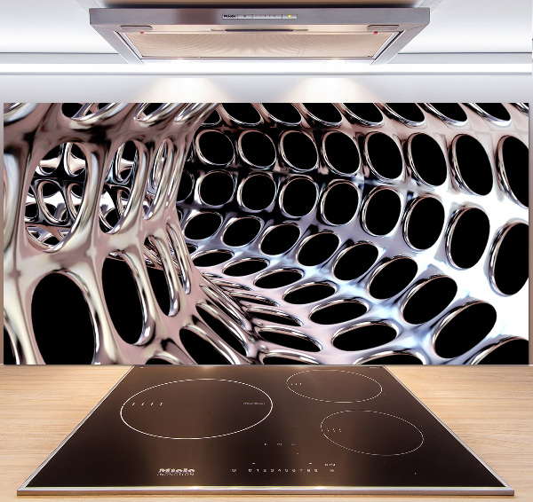 Crédence en verre avec motif Tunnel métallique
