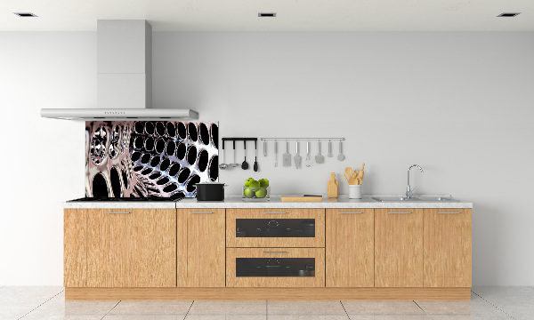 Crédence en verre avec motif Tunnel métallique