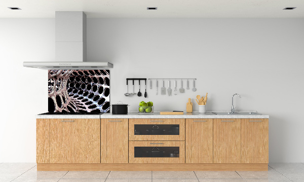 Crédence en verre avec motif Tunnel métallique