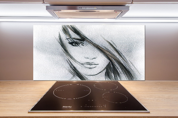 Crédence de cuisine Portrait de femme