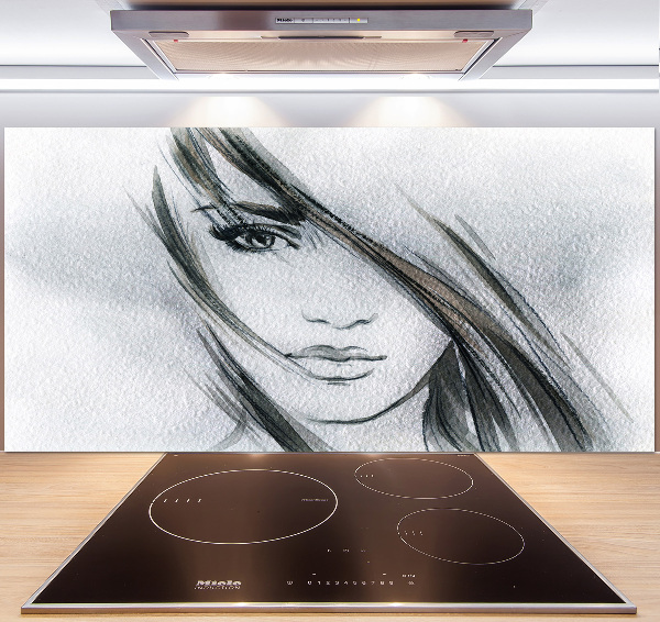 Crédence de cuisine Portrait de femme