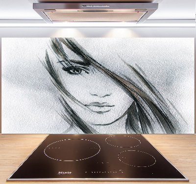 Crédence de cuisine Portrait de femme