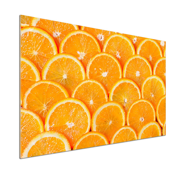 Crédence en verre avec motif Tranches d'orange