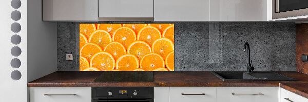 Crédence en verre avec motif Tranches d'orange