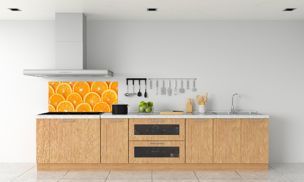 Crédence en verre avec motif Tranches d'orange