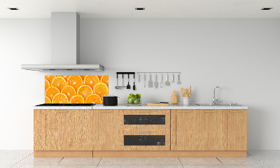 Crédence en verre avec motif Tranches d'orange