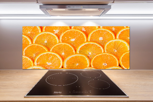 Crédence en verre avec motif Tranches d'orange