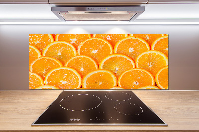 Crédence en verre avec motif Tranches d'orange