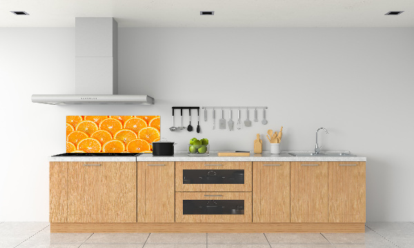 Crédence en verre avec motif Tranches d'orange