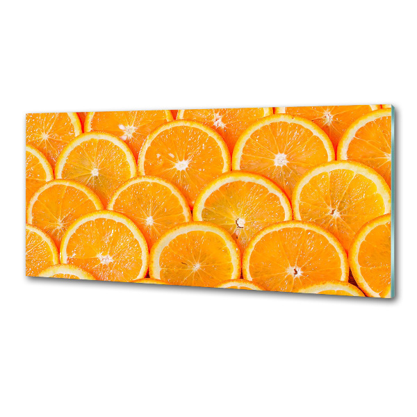 Crédence en verre avec motif Tranches d'orange