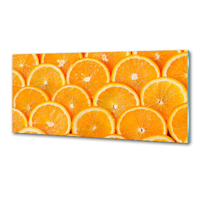Crédence en verre avec motif Tranches d'orange