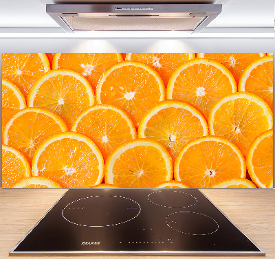 Crédence en verre avec motif Tranches d'orange