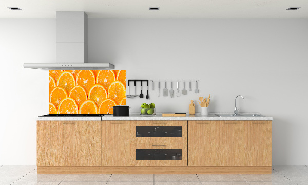 Crédence en verre avec motif Tranches d'orange