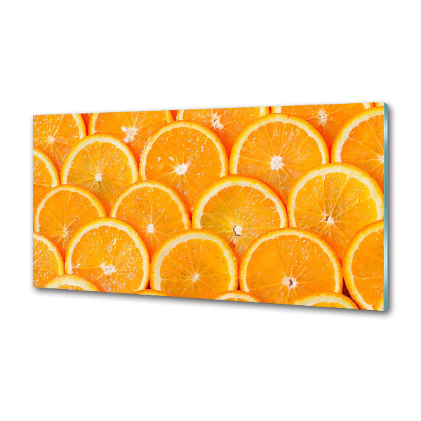 Crédence en verre avec motif Tranches d'orange