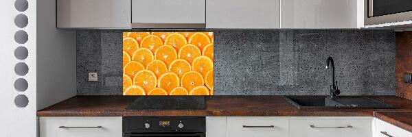 Crédence en verre avec motif Tranches d'orange