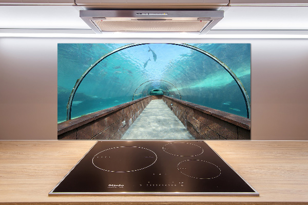 Crédence en verre Tunnel aquarium