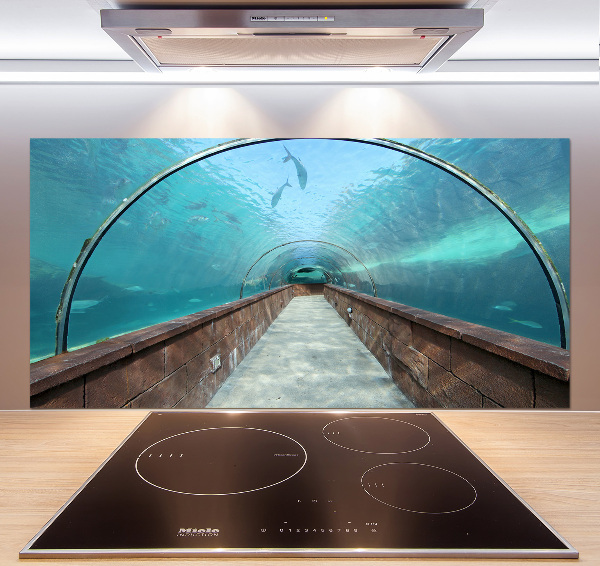 Crédence en verre Tunnel aquarium
