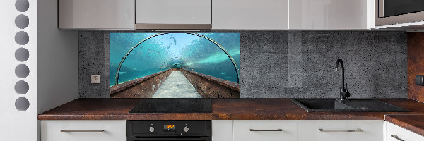 Crédence en verre Tunnel aquarium