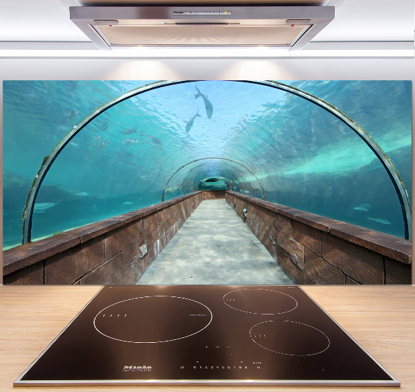 Crédence en verre Tunnel aquarium