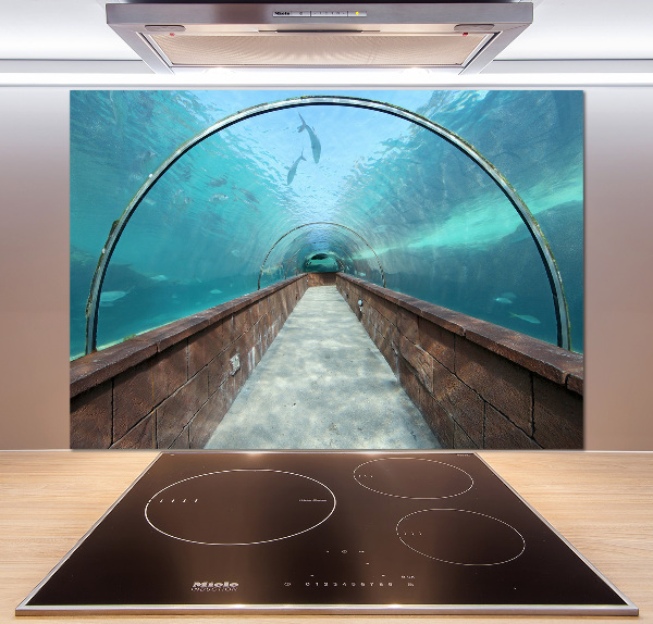 Crédence en verre Tunnel aquarium