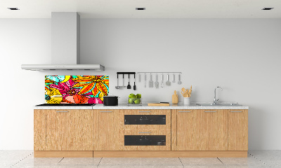 Verre pour crédence Richesse des fleurs