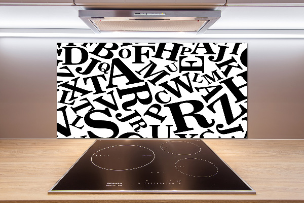 Panneau pour cuisine Alphabet