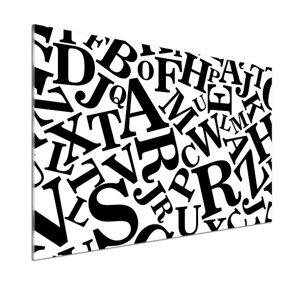 Panneau pour cuisine Alphabet