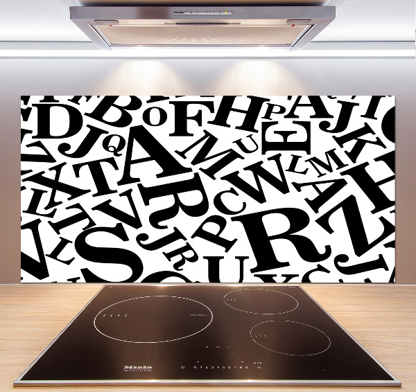 Panneau pour cuisine Alphabet