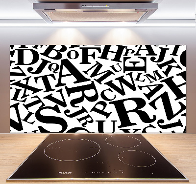 Panneau pour cuisine Alphabet