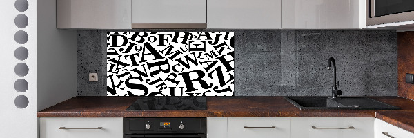 Panneau pour cuisine Alphabet