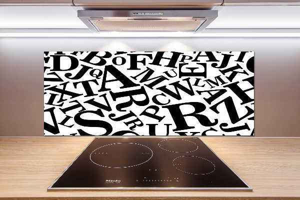Panneau pour cuisine Alphabet