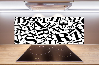 Panneau pour cuisine Alphabet