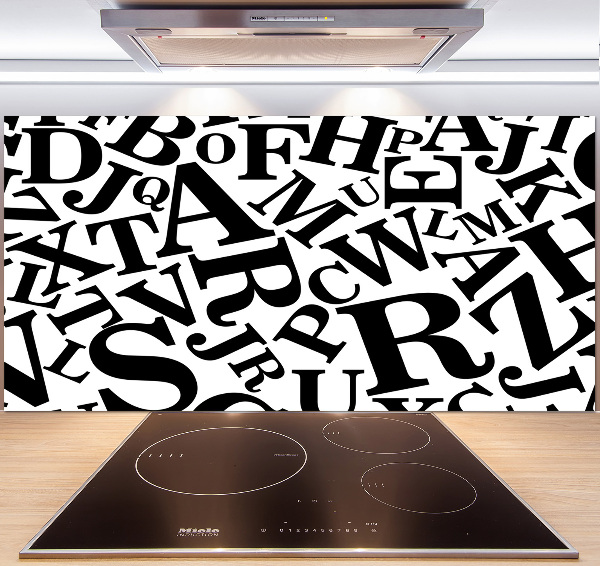 Panneau pour cuisine Alphabet