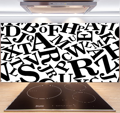 Panneau pour cuisine Alphabet